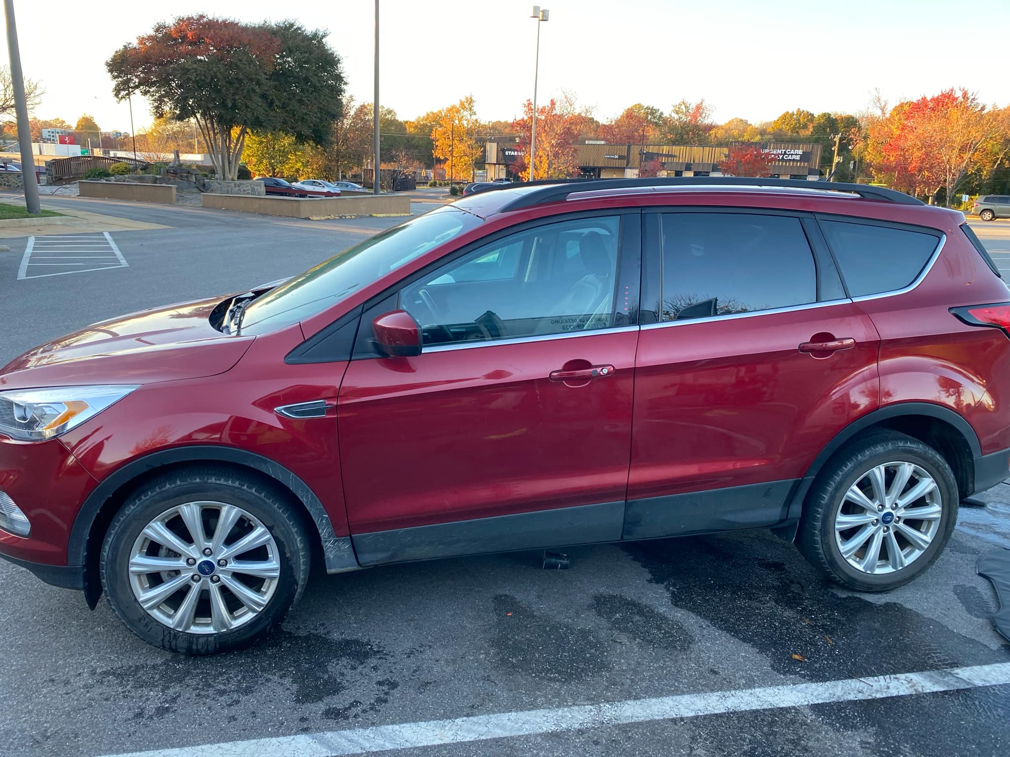 Detailed red Ford Escape SUV
